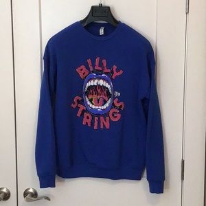 Mens M - Billy Strings - Fire Tongue - Crewneck Sweatshirt in Blue